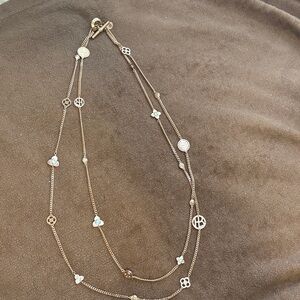 Henri Bendel RARE Rose Gold-Tone Multi Charm Layered Necklace - Women Jewelry